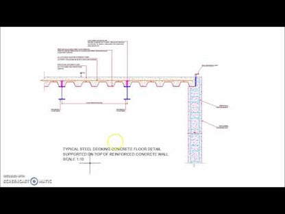 Steel Decking Floor Supported on Reinforced Concrete Wall