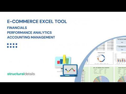 Online Shop Financials Analytics Excel Tool