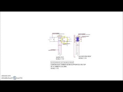 Continuous Timber Beam Supported on Top of Timber Column