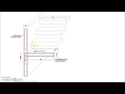 Cantilever Stairs Steps Cross Section Reinforcement Detail