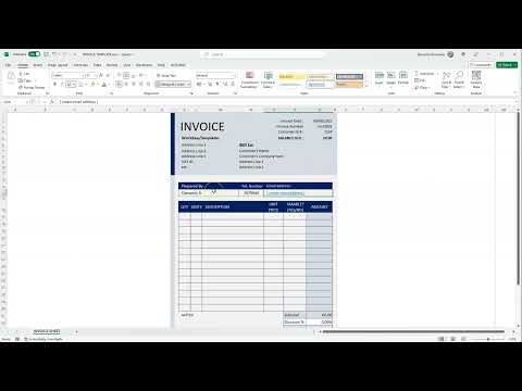 Invoice Excel Template - structuraldetails
