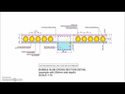 Bubble Voids Slab Cross Section Detail