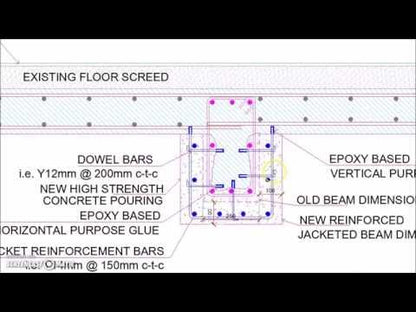 Reinforced Concrete Slab Beam Jacketing Details