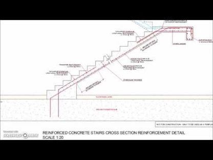 Reinforced Concrete Stairs Cross Section Reinforcement Detail