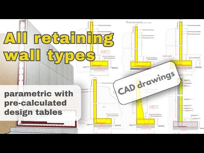 Reinforced Concrete Retaining Walls Bundled Drawing Details