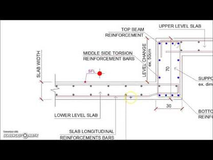 Reinforced Concrete Slab Level Change Detail