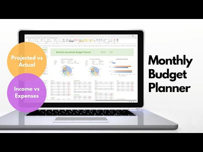 Monthly Household Budget Planner Excel Template