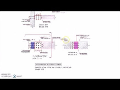 Timber Beam to Beam Connection Detail