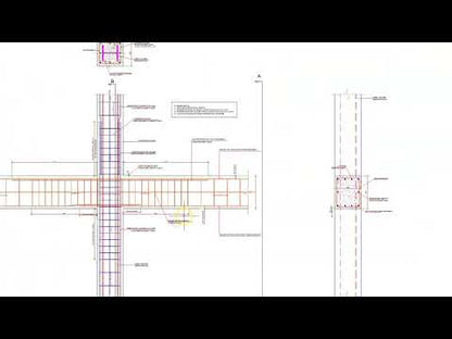 Reinforced Concrete Beam Connection to Composite Column Detail