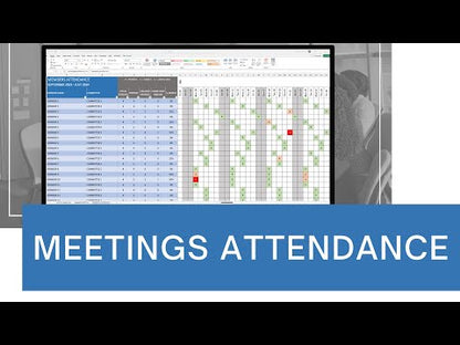 Multiple Committees Meeting Attendance Excel Tool