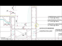 Infinity Pool Retaining Wall CAD Detail | Structural DWG Drawing ...