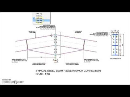 Complete Single Span Hangar Portal Frame Design Details