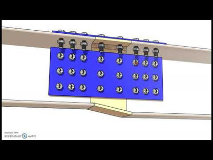 Steel Beam Reduced Size Bolted Splice Connection Detail