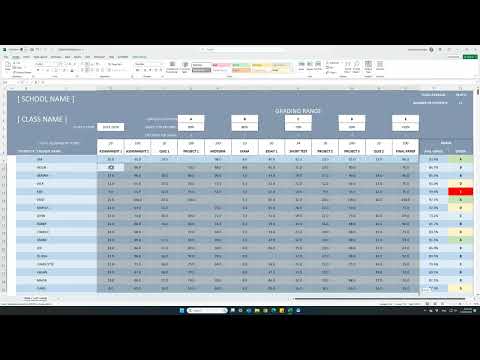 Simple Student Grading Excel Template Tool - structuraldetails