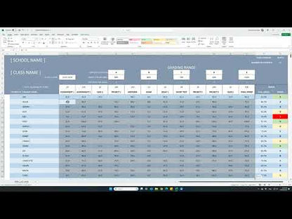 Simple Student Grading Excel Template