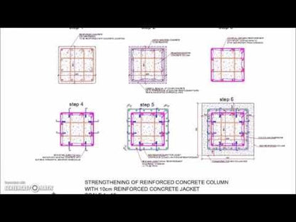 Reinforced Concrete Column Jacketing Detail