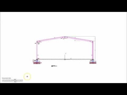 Typical Hangar Portal Frame Elevation View