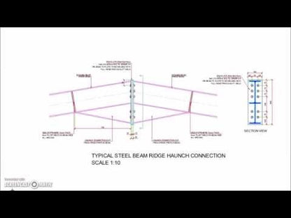 Steel Beam Ridge Apex Haunch Bolted Connection