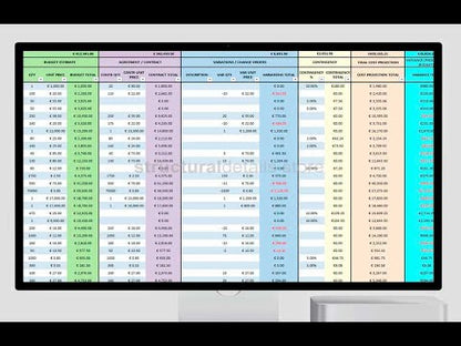 Project Budget Cost Management Excel Template