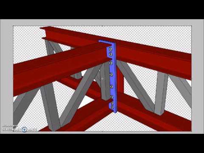 Secondary to Primary Steel Truss Connection Detail