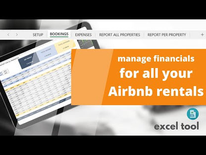 Multiple Rental Properties Financial Tracker Excel Template