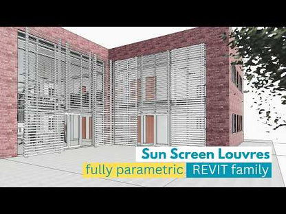 Exterior Aluminium Sun Screen Fixed Louvres