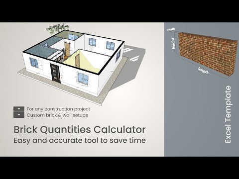 Brickwork Estimate Examples Brickwork Quantity Calculator Excel Template Tool - structuraldetails