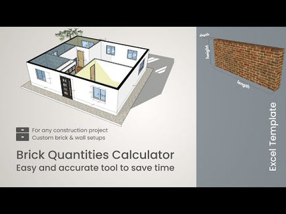 Brickwork Quantity Calculator Excel Template