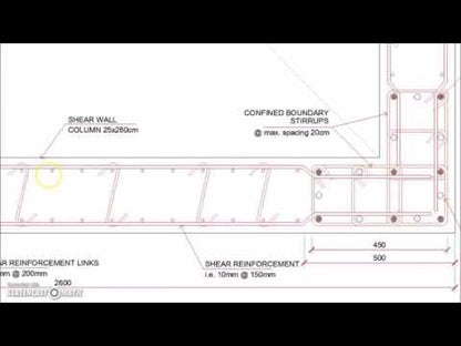 Elevator Shaft Reinforced Concrete Shear Wall Details