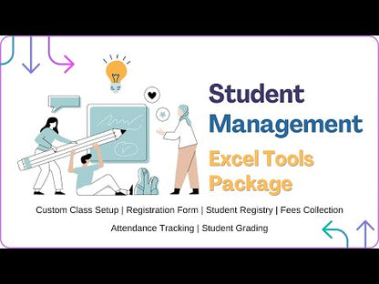 Student Management Excel Templates Package