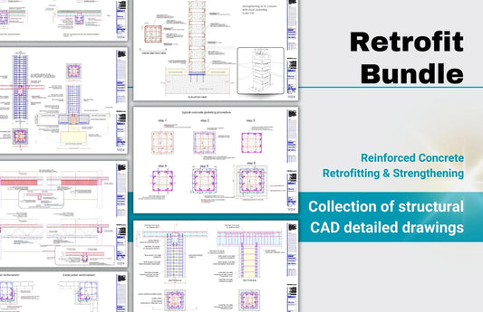 Reinforced Concrete Retrofit Bundled Set of Details