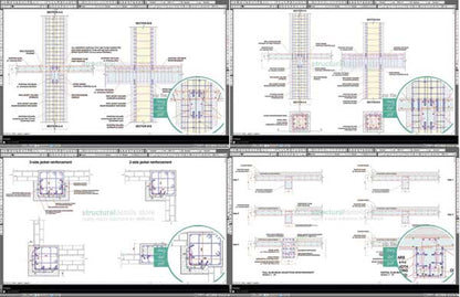 Reinforced Concrete Retrofit Bundled Set of Details