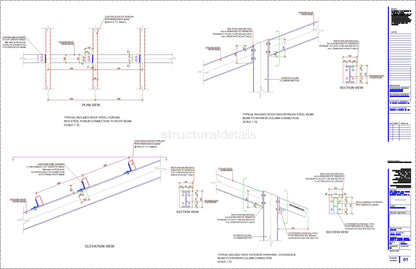 Steel House Roof Collection of Connection Details