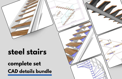 Steel Stairs Bundled Complete Set of Details